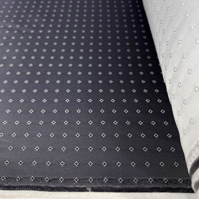 Acetate Viscose Blend Fabric Jaquard Grey Lining Hermes Diamond Roll