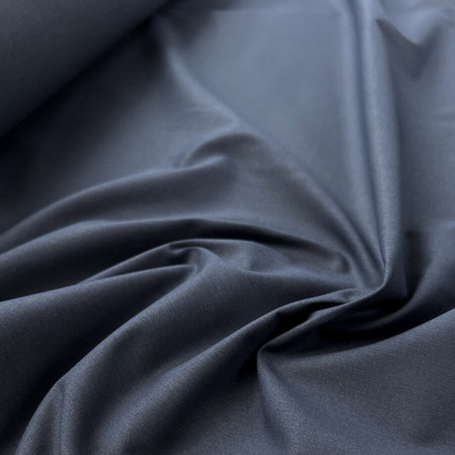 Admiral Fine Cotton Blue Woven Shirting Fabric