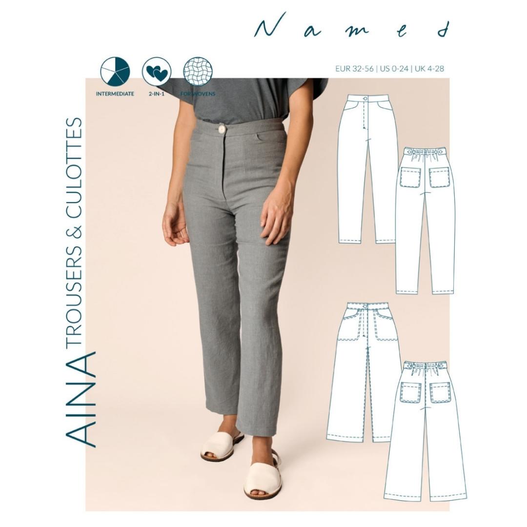 Aina Trousers And Culottes Pattern By Named Clothing Nmp014  Cover