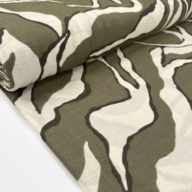 Airflow Viscose Zaraffla Olive Cream Abstract Polyamide Dress Fabric Bolt 034B9231 14A2 42Fa 9D1B 6Bde327D424C