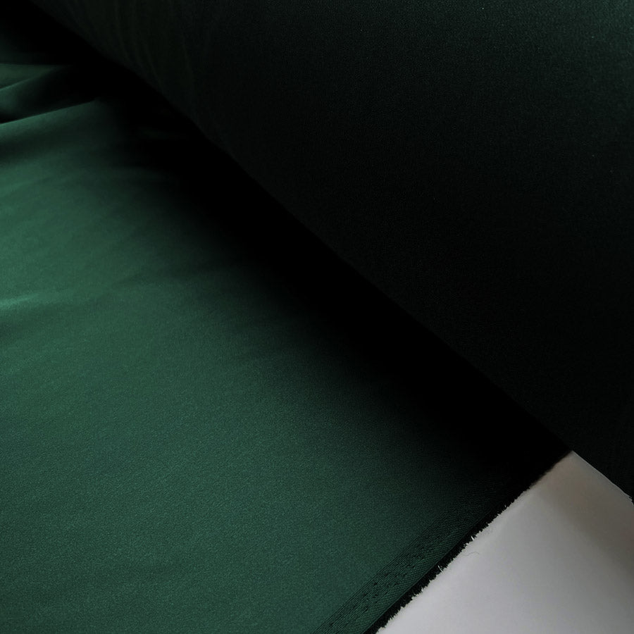 Aleya Satin Polyester Green Emerald Liquid Dress Fabric Roll