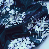 Almost As Good As A Bath John Kaldor Velvet Black Floral Dress Fabric Cu1