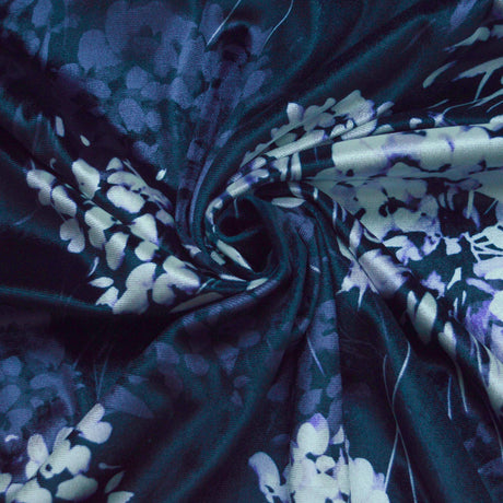 Almost As Good As A Bath John Kaldor Velvet Black Floral Dress Fabric Cud1