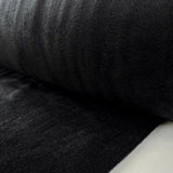 Alpen Fleece Black Polyester Cotton Sweatshirt Soft Fabric Bolt
