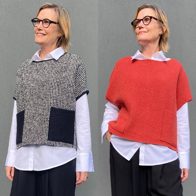 Amara vest pattern tessuti 1