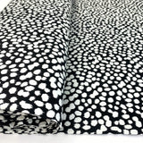 An Elegant Take Laurent Spotty Black White John Louden Stretch Woven Dress Fabric Roll 3Eb31760 51Aa 411F 95C9 Bb16B9669Ef0