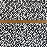 An Elegant Take Laurent Spotty Black White John Louden Stretch Woven Dress Fabric Scale