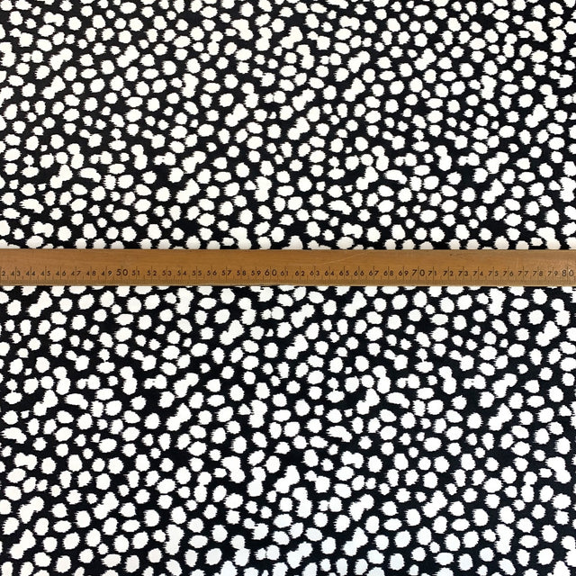 An Elegant Take Laurent Spotty Black White John Louden Stretch Woven Dress Fabric Scale 67F7Ee8D Dafe 43A2 8Ae0 4Ee73F383Bb0