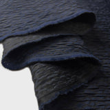 An Evening Affair Navy Black Brocade Dressmaking Fabric Fold