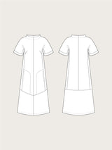 Assembly Line Cap Sleeve Dress Sketch