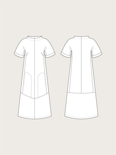 Assembly Line Cap Sleeve Dress Sketch