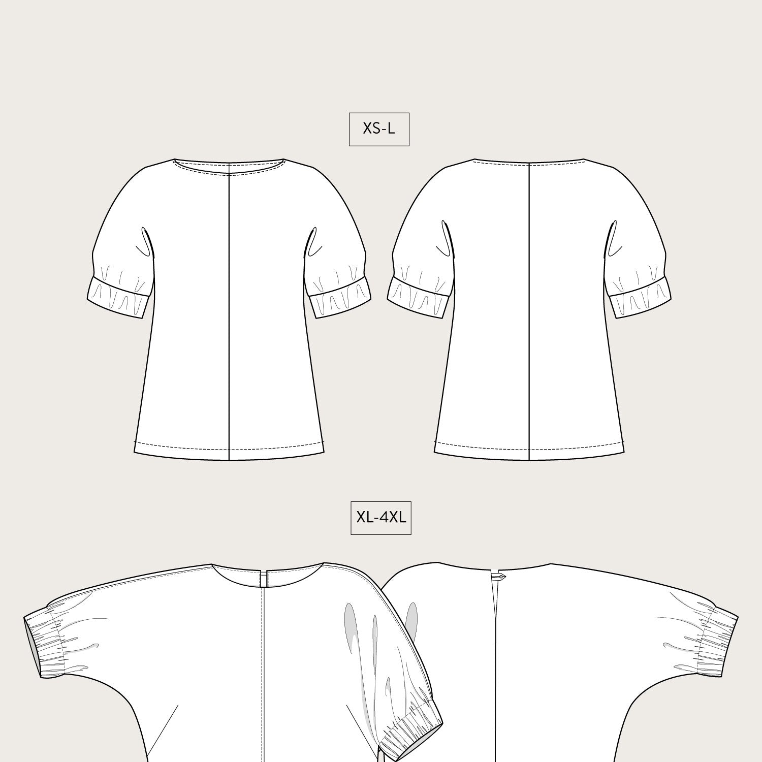 Assembly Line Cuff Top Sketch