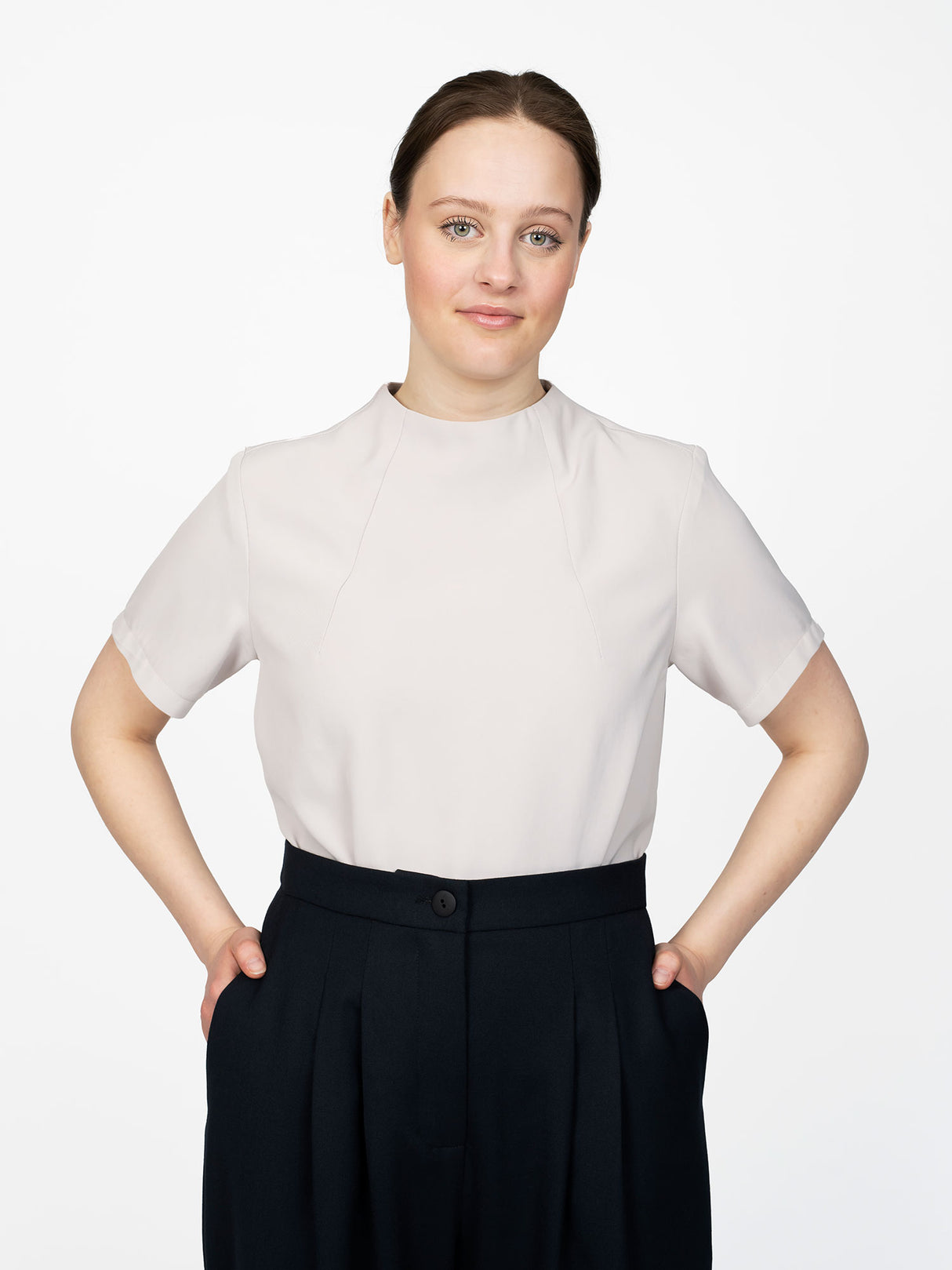 Assembly Line Funnel Neck Top 1