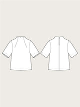 Assembly Line Funnel Neck Top Sketch