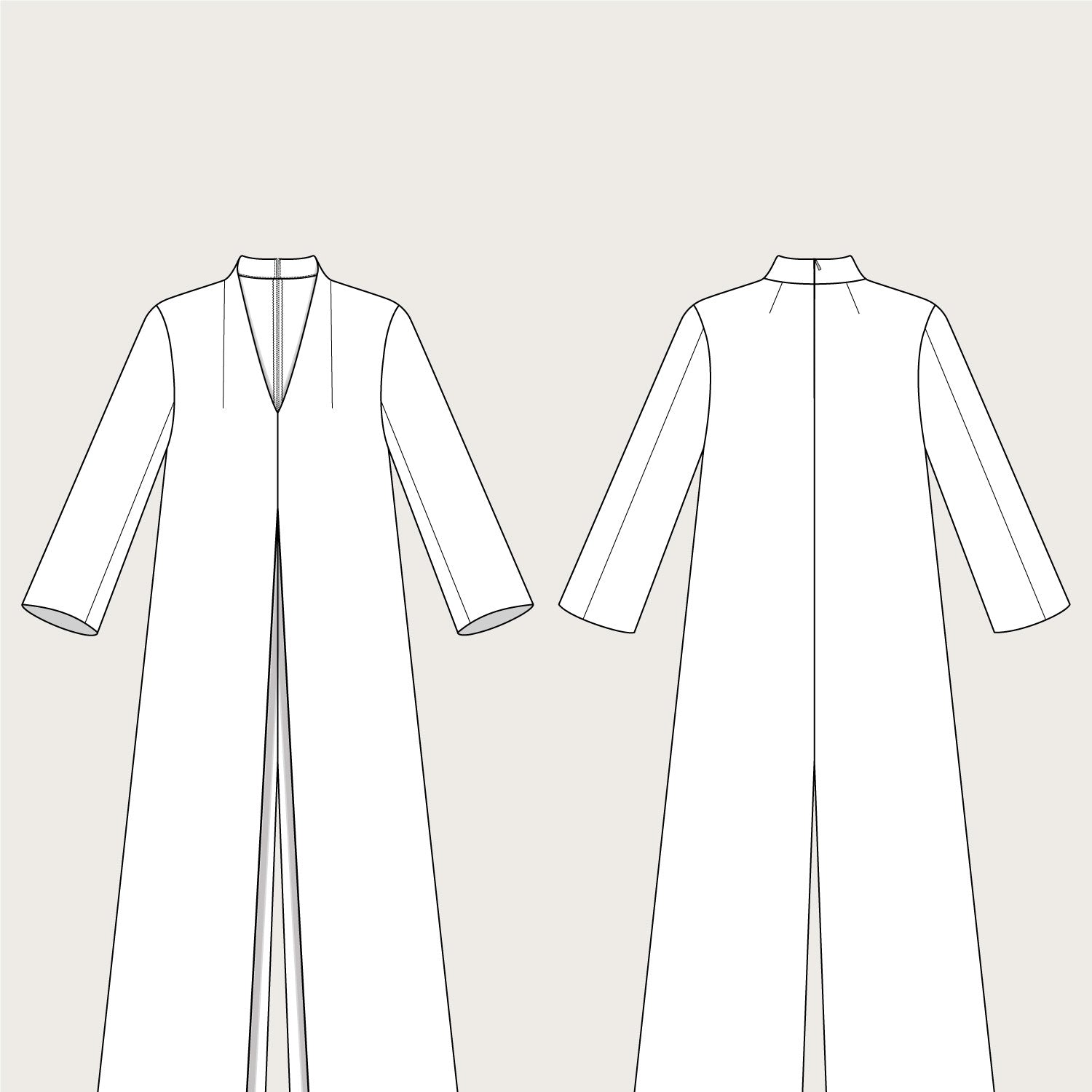 Assembly Line Maxi Jumpsuit Sketch