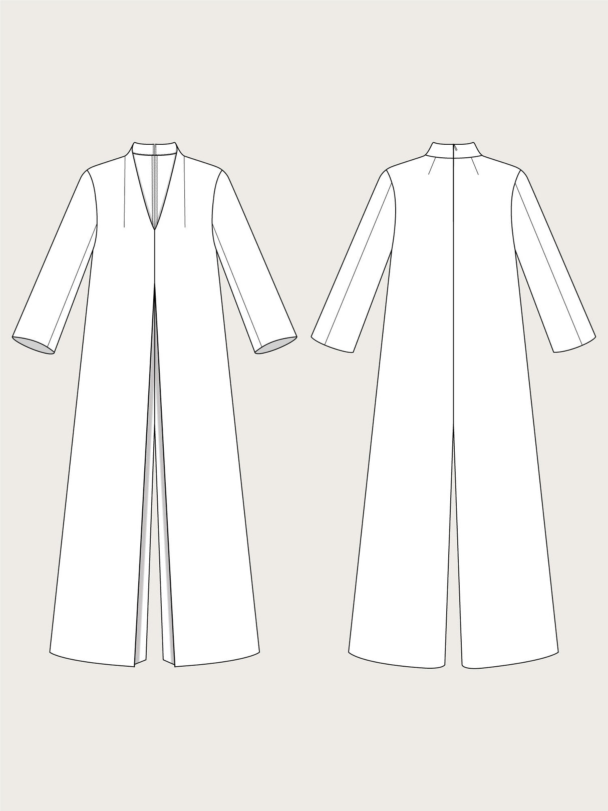 Assembly Line Maxi Jumpsuit Sketch