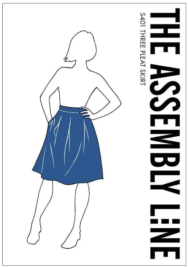 Assembly Line Three Pleat Skirt Frontcover