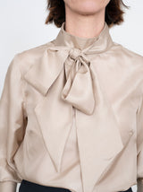 Assembly Line Tie Bow Blouse 3