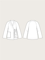 Assembly Line Wrap Jacket Sketch