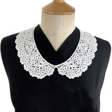 Austrian Cotton Embroidered Collar Rosie White