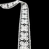 Austrian Cotton Guipure Lace Trim 4 Petals 33mm Wide