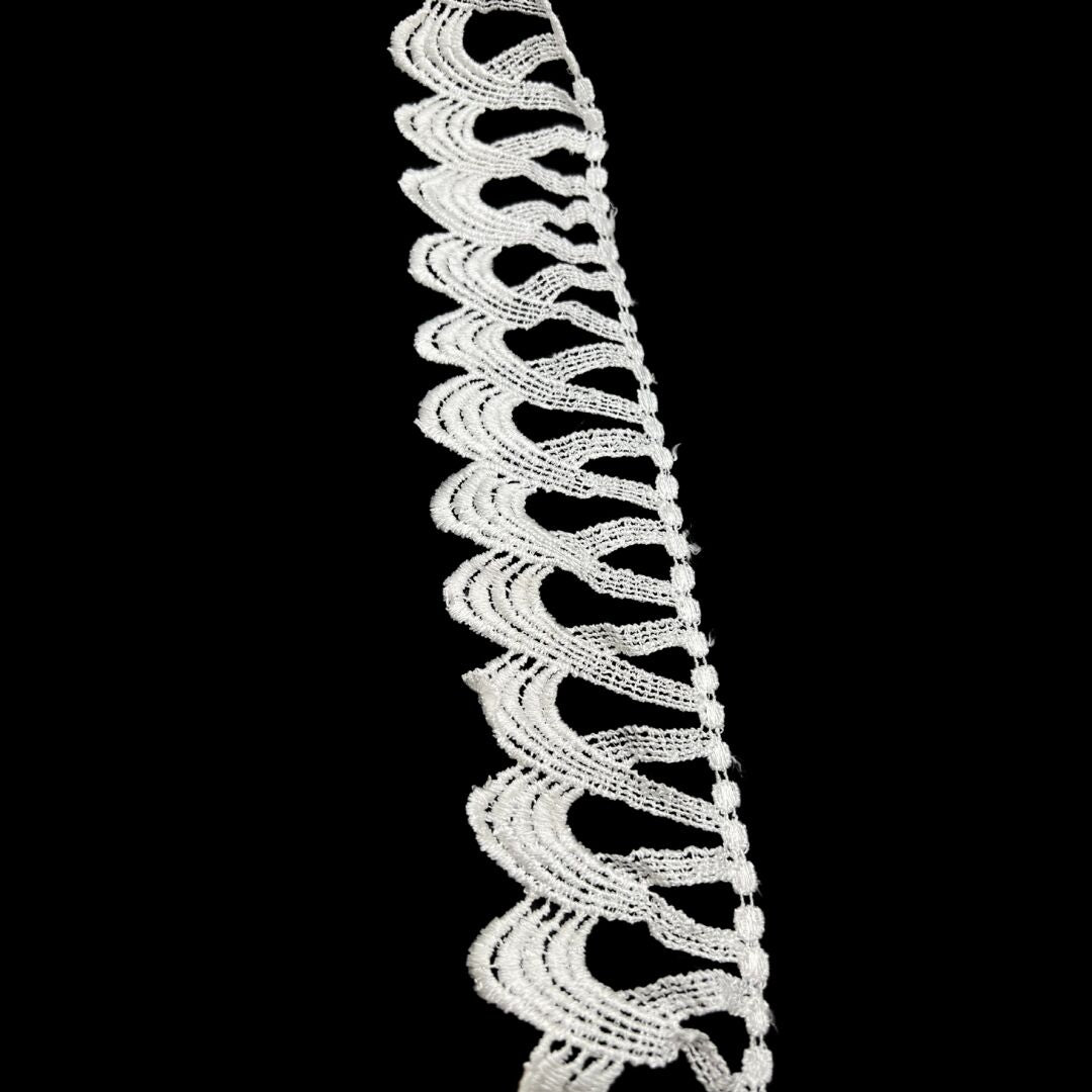 Austrian Polyester Guipure Lace Trim Arches 70mm Wide