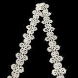 Austrian Polyester Guipure Lace Trim Ornate 30mm Wide Fold