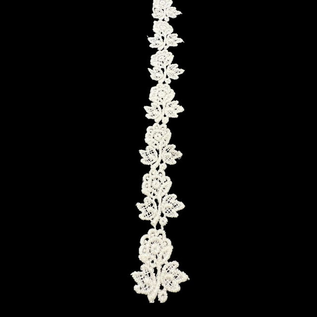 Austrian Polyester Guipure Lace Trim Rose 25mm Wide