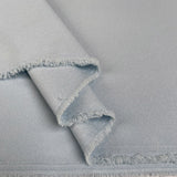Azure Mist Blue Polyester Elastane Marocain Stretch Crepe Dress Fabric Fold