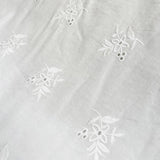 Ba Addison Cotton Embroidered Broderie Anglaise Floral White Dress Fabric