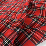 Baby Driver Tartan Red Corduroy Fold