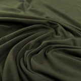 Bamboo Jersey Army Green Elastane Plain Knitted Tshirt Fabric