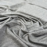 Bamboo Jersey Grey Elastane Plain Knitted Tshirt Fabric