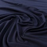 Bamboo Jersey Navy Blue Elastane Plain Knitted Tshirt Fabric