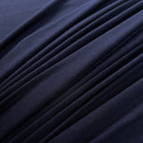 Bamboo Jersey Navy Blue Elastane Plain Knitted Tshirt Fabric Cu1