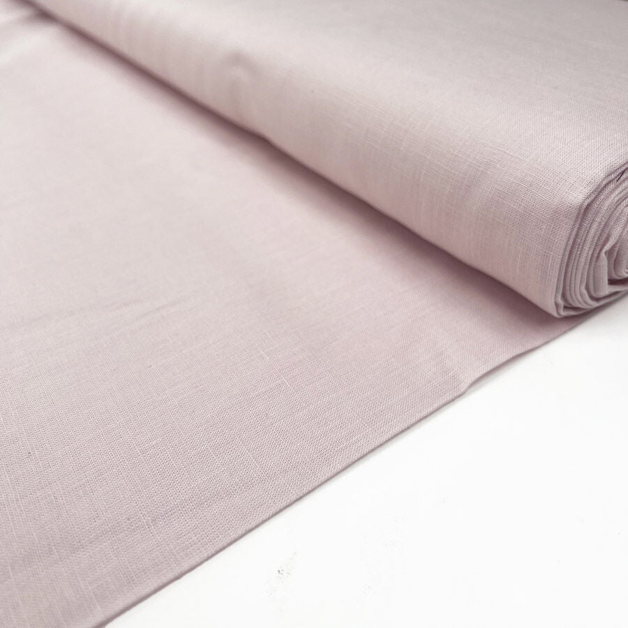 Bamboo Linen Shirting Pink Woven Plain Indian Dress Fabric Bolt