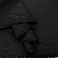 Bamboo Linen Tweed - Black
