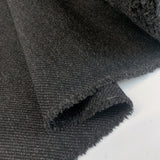 Bambrook Bygone British Wool Tweed Coating In Black And Grey Fold