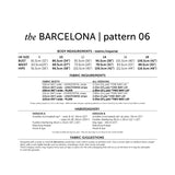 Barcelona Dress Pattern Maven Backcover
