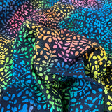 Batik Fabric Abstract Multi C Crinkle