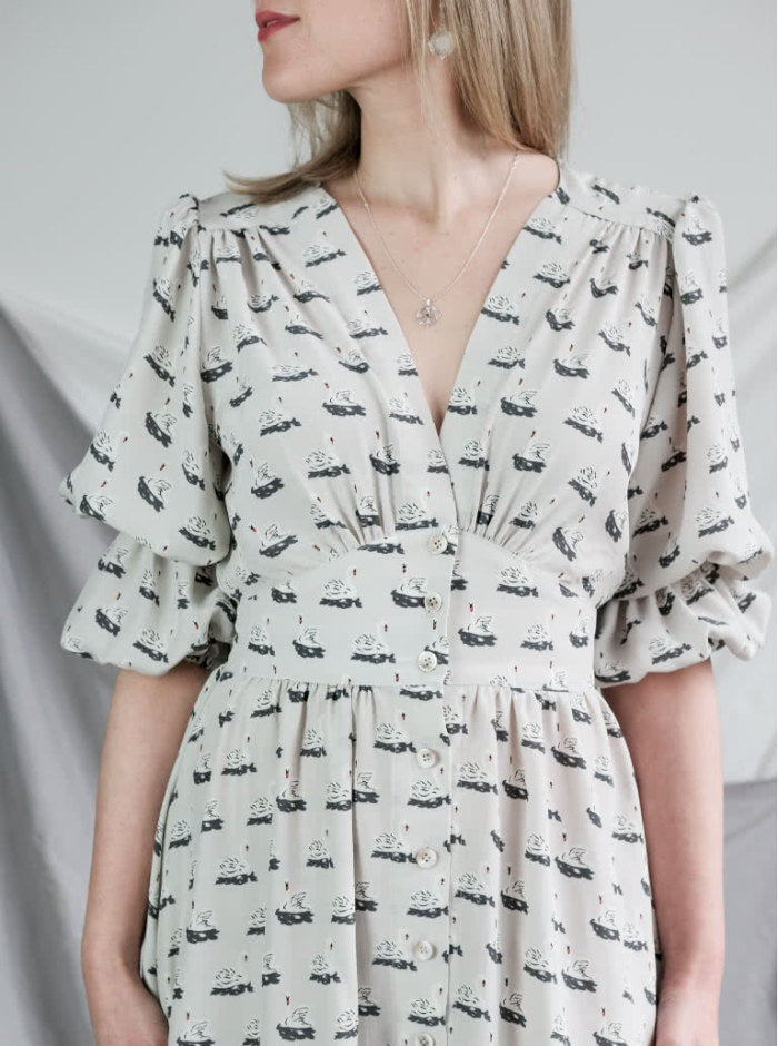 Belle Woven Dress Pattern Style Arc 2