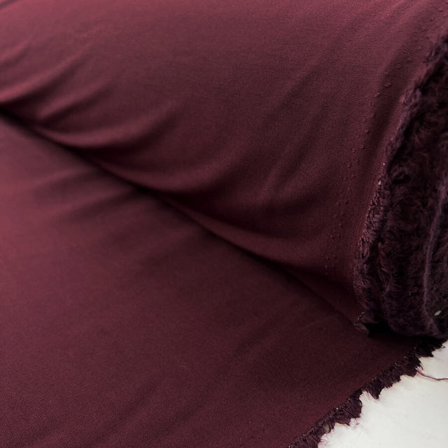 Bengaline Wine Viscose Nylon Spandex Stretch Trouser Fabric Roll