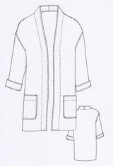 Berlin Jacket Pattern Tessuti Sketch