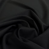 Betner Like British Black Wool Elastane Stretch Woven Suiting Fabric