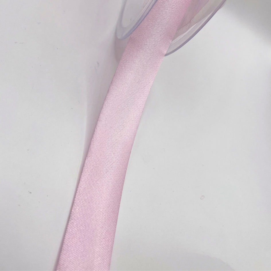 Bias Binding Satin Pale Pink