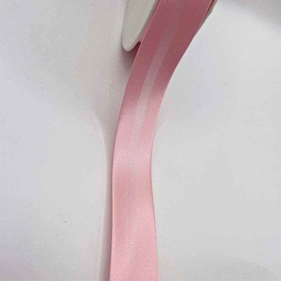 Bias Binding Satin Pink