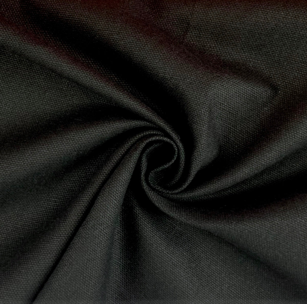 Black Cotton Canvas Fold