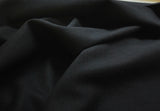 Black Wool And Cashmere Fabric
