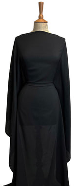 Black Bubble Sateen Dressmaking Fabric Mannequin