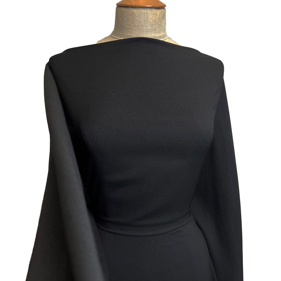 Black Bubble Sateen Dressmaking Fabric Mannequin Cu2
